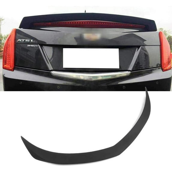 CCIYU Black ABS Rear Spoiler Wing for 13 14 15 16 17 18 for Cadillac ATS