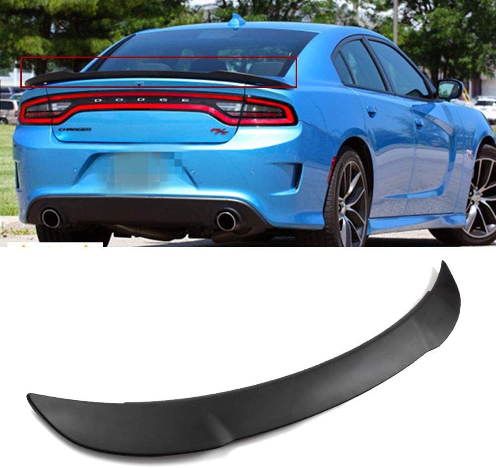 Hellcat Rear Spoiler CCIYU Black ABS Rear Spoiler Wing for 2011 2012 2013 2014 2015 2016 ...