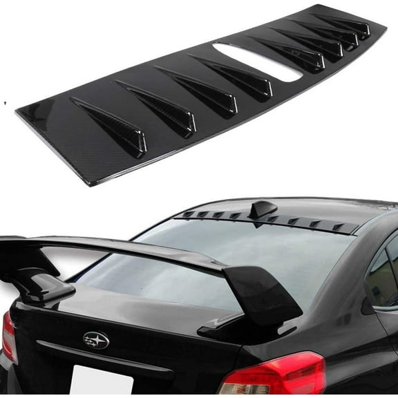 CCIYU Black Carbon Fiber Rear Roof Spoiler Wing for 2015 2016 2017 2018 for SUBARU WRX 2015 2016 2017 for SUBARU WRX STI