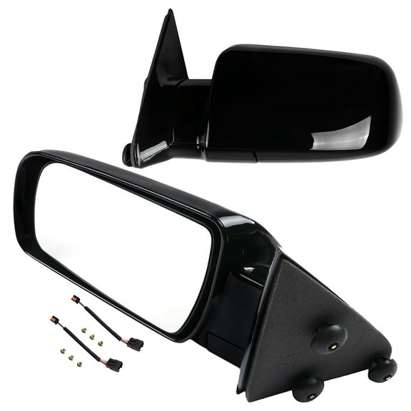 CCIYU Black Left and Right Side View Mirror Manual Folding Non-Heated Fits for 1992-1994 For Chevy Blazer 1988-1999 For Chevy C1500 C2500 C3500 For Chevy K1500 K2500 K3500