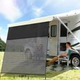 thumbnail image 1 of CCIYU Black Mesh RV Awning Sun Shade Screen,Universal Trailer Camper RV Awning Screen with Complete Kits,RV Awning Shade Screen with Zipper 8 X 113, 1 of 4