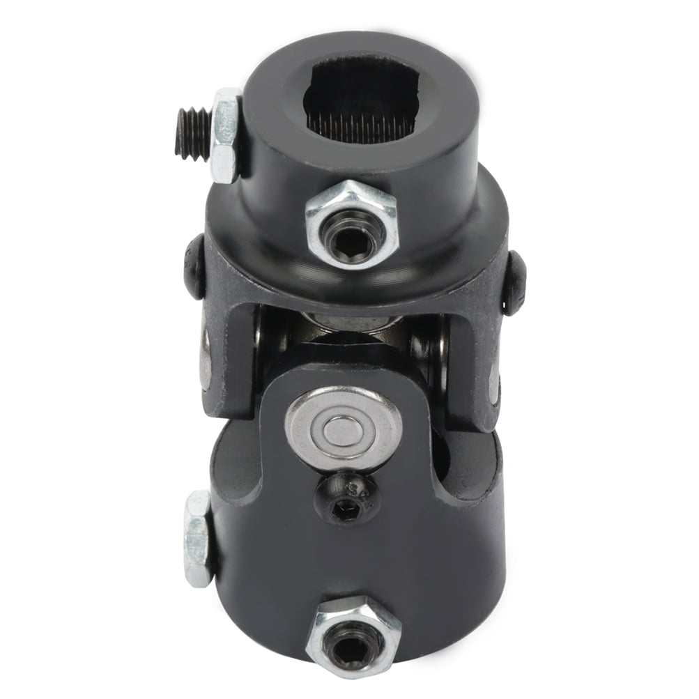 1" DD X 1" DD Black Steering Universal Joint - 83mm Single U-Joint Shaft For Automotive & Machinery