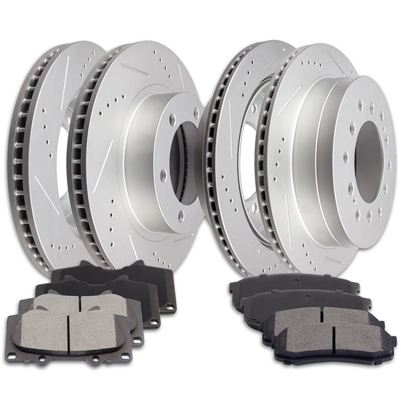 CCIYU Brakes Kits with Brakes Pads and Rotors Front Rear for 2003-2009 for Toyota 4Runner, 2007-2009 for Toyota FJ Cruiser