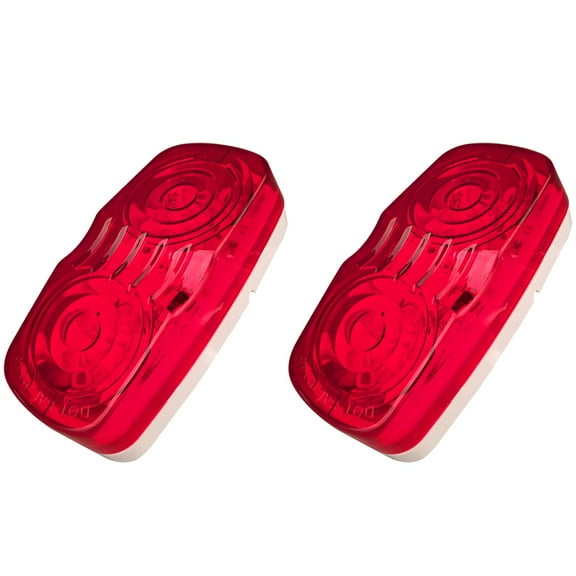 CCIYU Car Marker Light Marker Light 2Pack Red Clearance Automotive 12LED Side Marker Light Signal Marker Light Bulls Eyes Trailer Truck