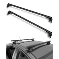thumbnail image 1 of CCIYU Cargo Racks 55"(140cm) Rooftop Luggage Canoe Kayak Carrier Rack Black Roof Rack Cross Bar - Fits Naked Roof Models ONLY, 1 of 8