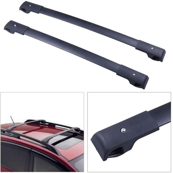 CCIYU Cargo Racks for Subaru Crosstrek 2016-2017, for Subaru Impreza 2012-2016 Rooftop Luggage Canoe Kayak Carrier Rack Black Roof Rack - Fits Side Rails Models ONLY