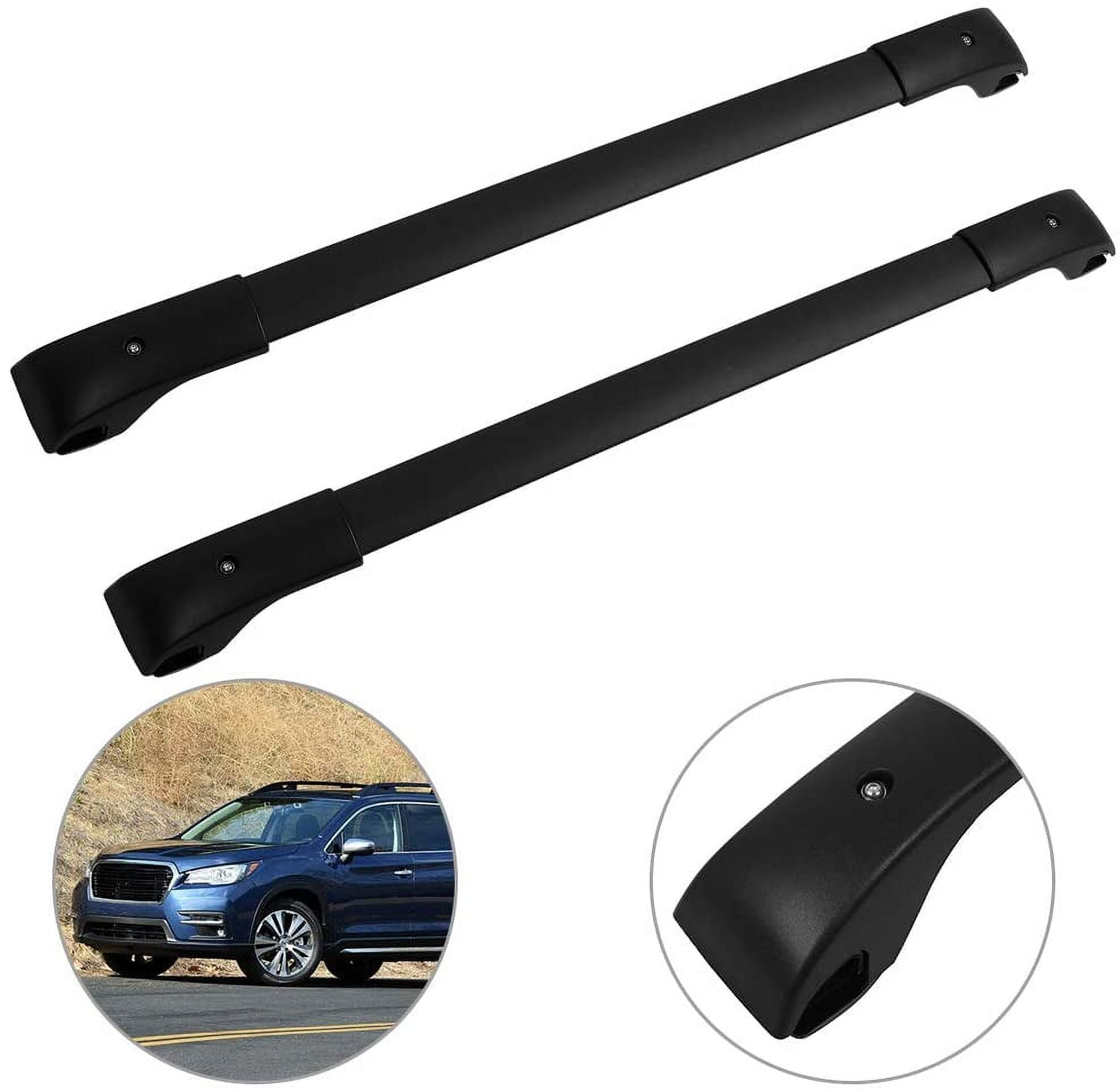 CCIYU Cargo Racks for Subaru Ascent 2019 2021 Rooftop Luggage Canoe Kayak Carrier Rack Black Roof Rack Cross Bar Fits Side Rails Models ONLY Walmart
