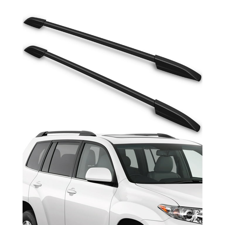 CCIYU Cargo Racks for Toyota Highlander 2008 2013 Rooftop Luggage Canoe Kayak Carrier Rack Black Roof Rack Cross Bar