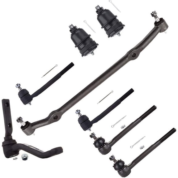 CCIYU Center Link Inner Tie Rod Ends Lower Ball Joints Outer Tie Rod Ends Idler Arm Compatible Fit For 78-81 For Buick Century 78-87 For Buick Regal 78-87 For Chevrolet El Camino 8pcs Suspension Kit
