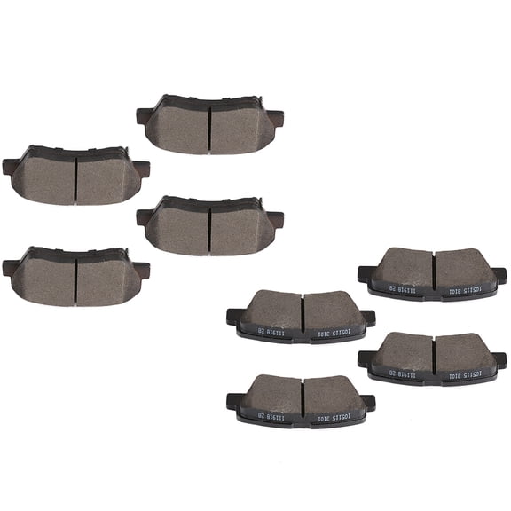 CCIYU Ceramic Front Rear Disc Brake Pad Set Fit for 2011-2016 for Hyundai Elantra,2013 for Hyundai Elantra Coupe,2013-2017 for Hyundai Elantra GT ,8pcs