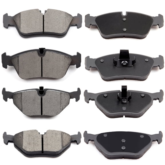 CCIYU Ceramic Front Rear Disc Brake Pad Set Fit for BMW 318i/318is/318ti/3i/323Ci/323i/323is/325Ci/325i/325is/325xi/328Ci/328i/328is/Z3/Z4 ,8pcs Fits select: 2004-2005 BMW 325 IS SULEV