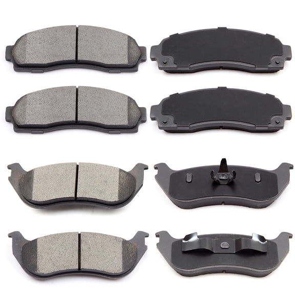 CCIYU Ceramic Front Rear Disc Brake Pad Set Fit for 2002-2005 for Ford Explorer, 2002-2005 for Mercury Mountaineer ,8pcs
