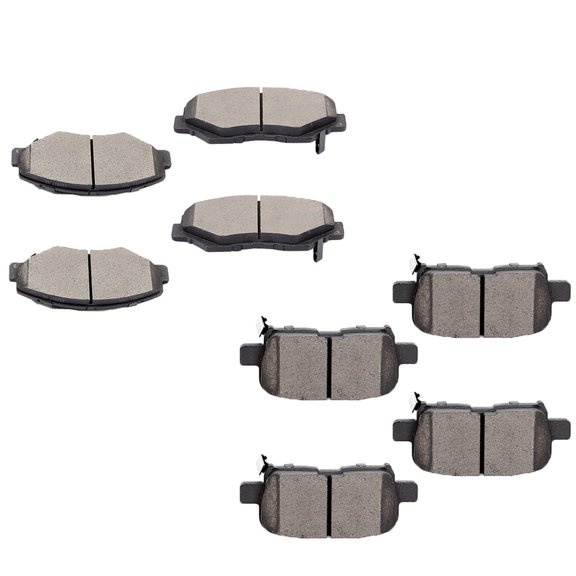 CCIYU Ceramic Front Rear Disc Brake Pad Set Fit for 2003-2008 for Honda Pilot ,8pcs