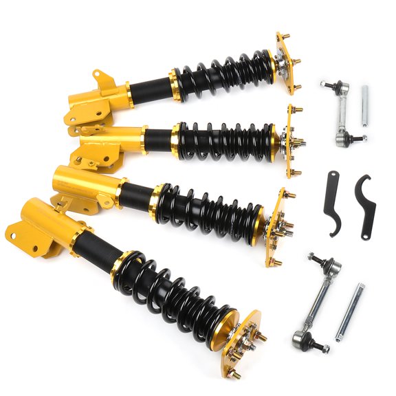 CCIYU Coilover Suspension Shock Absorbers Adjustable Height Coilovers Lowering Fit for 1999-2002 for Mazda Protege /2002-2003 for Mazda Protege5