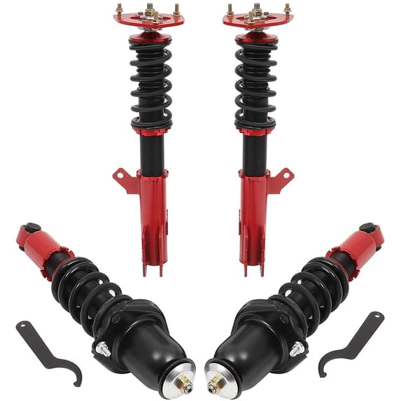 CCIYU Coilover Suspension Shock Absorbers Height Adjustable Coilovers Lowering Kit Fit for 2003-2008 for Toyota Corolla /2003-2008 for Toyota Matrix (Not Fit AWD or XRS Model)