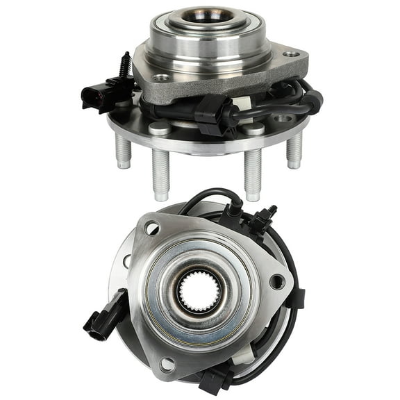 CCIYU Compatible fit For Both(2) New Front Wheel Hub and Bearing Assembly Ascender, Bravada, Envoy, Rainer, Trailblazer 6 Lug W/ABS 513188X2