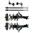 thumbnail image 1 of CCIYU Complete Struts Shock Absorbers Front Quick Complete Struts Stabilizer Bar Link Tie Rod End 2001-2003 for Acura EL 2001-2005 for Honda Civic 171433 171434 K90454 Quick Struts Assembly Struts, 1 of 5