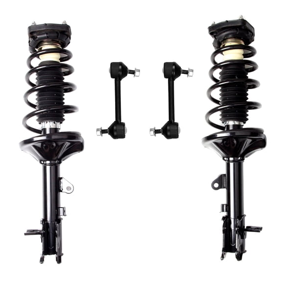 CCIYU Complete Suspension Kit Fits 00 01 02 03 04 05 06 for Hyundai Elantra Includes Strut Spring Assembly, Stabilizer Bar Link Fits select: 2005 HYUNDAI ELANTRA GT