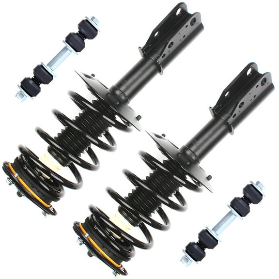 CCIYU Complete Suspension Kit Fits 00 01 02 03 04 05 for Cadillac DeVille, 06 07 08 09 10 for Cadillac DTS Includes Strut Spring Assembly, Stabilizer Bar Link Kit