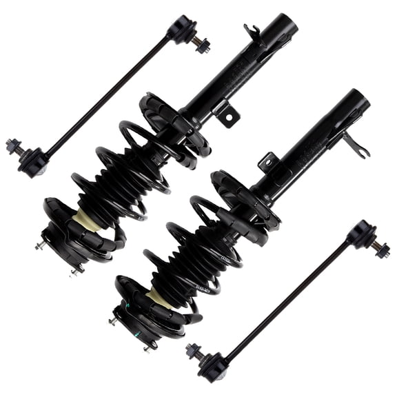 CCIYU Complete Suspension Kit Fits 00 01 02 03 04 for Focus Includes Strut Spring Assembly, Stabilizer Bar Link Kit Fits select: 2000-2001 FORD FOCUS SE/SE COMFORT