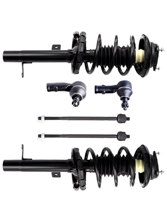 Complete Suspension Kit Fits 00 01 02 03 04 for Focus Includes Strut Spring Assembly, Tie Rod End Fits select: 2000-2001 FORD FOCUS SE/SE COMFORT, 2002 FORD FOCUS SE/SE COMFORT/SE SPORT