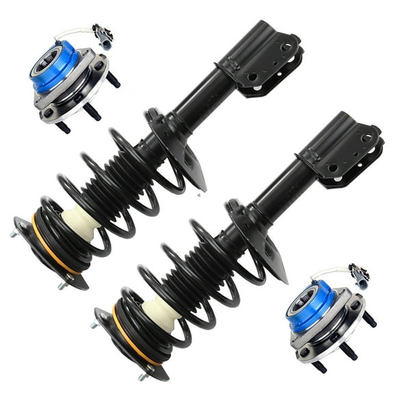 CCIYU Complete Suspension Kit Fits 00 201 02 03 04 05 06 07 08 2009 10 11 12 for Chevrolet Impala, 98 99 00 01 02 for Oldsmobile Intrigue Includes Strut Spring Assembly, Wheel Hug