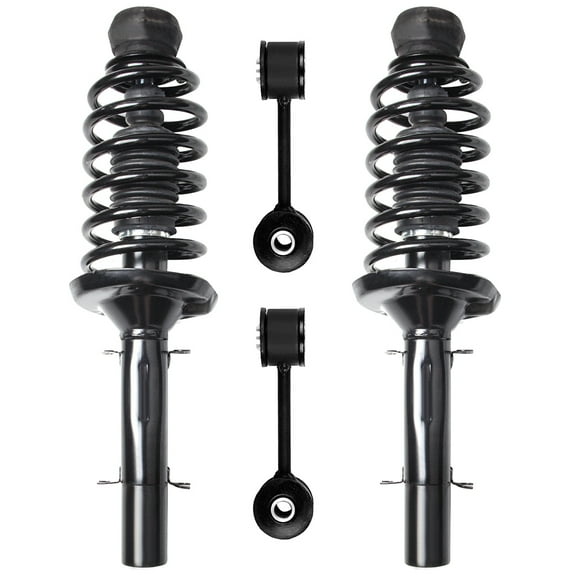 CCIYU Complete Suspension Kit Fits 01-10 for Beetle,01-05 06for Volkswagen Golf,01-04 05for Volkswagen for Jetta Includes Front Strut Assembly,Stabilizer Bar Link