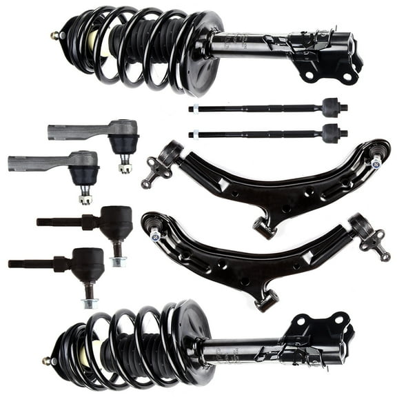 CCIYU Complete Suspension Kit Fits 02 03 04 05 06 Sentra Includes Strut Spring Assembly, Stabilizer Bar Link, Tie Rod End, Control Arm Fits select: 2006 NISSAN SENTRA 1.8/1.8S