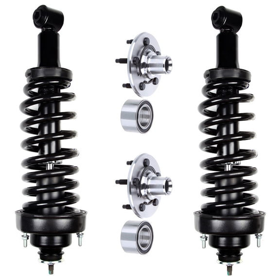 CCIYU Complete Suspension Kit Fits 02 03 04 05 for Explorer, 02 03 04 05 for Mercury Mountaineer Includes Strut Spring Assembly, Wheel Hug Fits select: 2002 FORD EXPLORER XLT