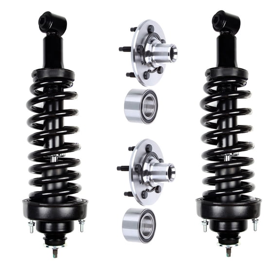 CCIYU Complete Suspension Kit Fits 02 03 04 05 for Explorer, 02 03 04 05 for Mercury Mountaineer Includes Strut Spring Assembly, Wheel Hug Fits select: 2002 FORD EXPLORER XLT