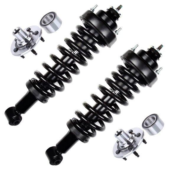 CCIYU Complete Suspension Kit Fits 02 03 04 05 for Explorer, 02 03 04 05 for Mercury Mountaineer Includes Strut Spring Assembly, Wheel Hug