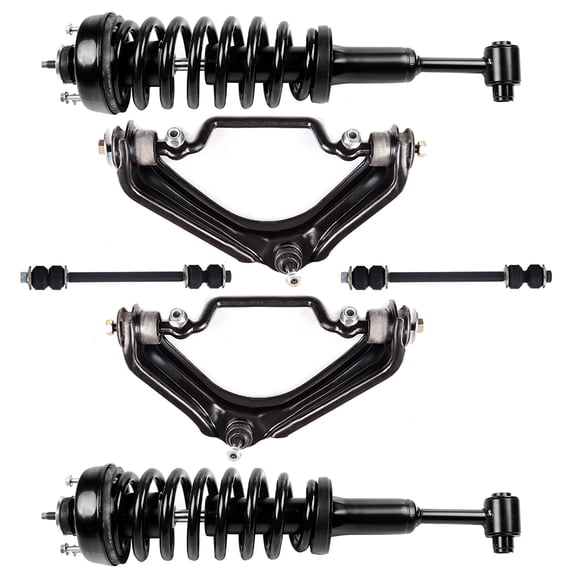 CCIYU Complete Suspension Kit Fits 02 03 for Explorer, 02 03 for Mercury Mountaineer Includes Strut Spring Assembly, Control Arm and Ball Joint Assembly, Stabilizer Bar Link Kit
