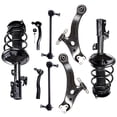 thumbnail image 1 of CCIYU Complete Suspension Kit Fits 02 03 for Lexus ES300, 02 03 for Toyota Camry Includes Strut Spring Assembly, Control Arm and Ball Joint Assembly, Stabilizer Bar Link Kit, Tie Rod End, 1 of 5