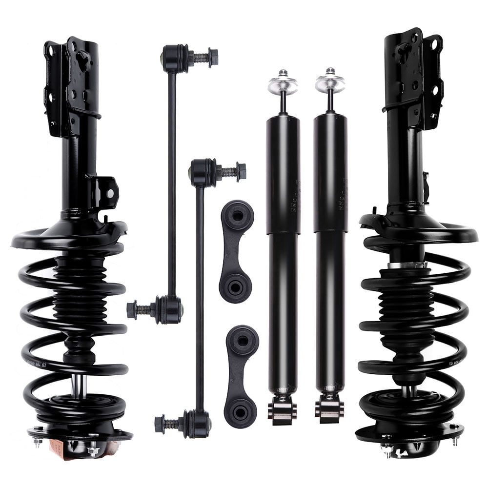 CCIYU Complete Suspension Kit Fits 04 05 06 07 08 09 10 11 12 for Chevrolet for Malibu Includes Strut Spring Assembly, Rear Shock Absorber, Stabilizer Bar Link Kit, Stabilizer Bar Link