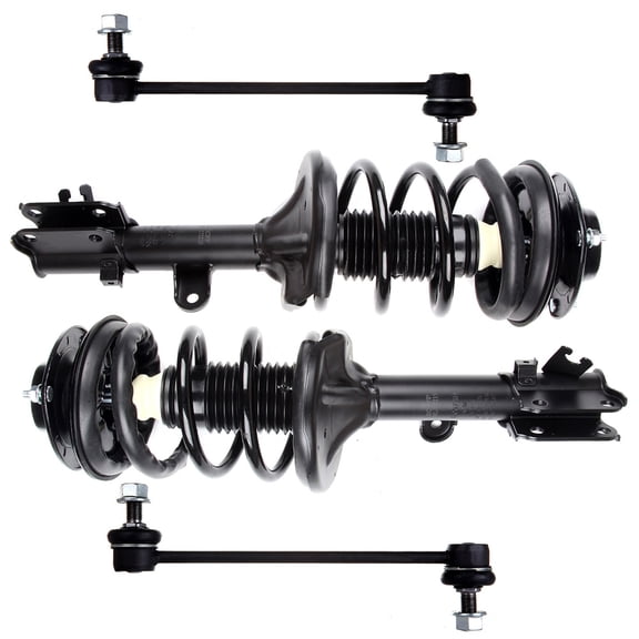 CCIYU Complete Suspension Kit Fits 05 06 07 08 09 10 for Kia for Sportage Includes Strut Spring Assembly, Stabilizer Bar Link Kit Fits select: 2007-2008 KIA SPORTAGE EX/LX, 2009-2010 KIA SPORTAGE LX