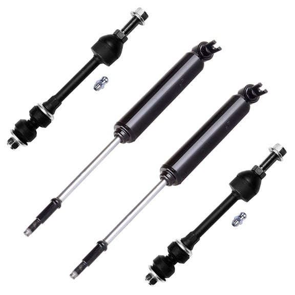 CCIYU Complete Suspension Kit Fits 06 07 08 for Dodge for Ram 1500, 03 04 05 06 07 08 09 10 for Dodge for Ram 2500 Includes Strut Spring Assembly, Stabilizer Bar Link Kit