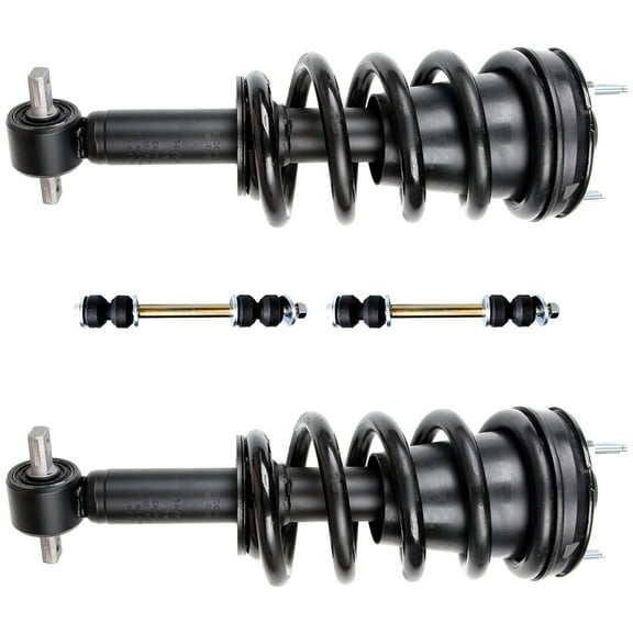 CCIYU Complete Suspension Kit Fits 07 08 09 10 11 12 13 for Cadillac Escalade 07 08 09 10 11 12 13 for Cadillac Escalade ESV Includes Front Strut Spring Assembly Stabilizer Bar Link