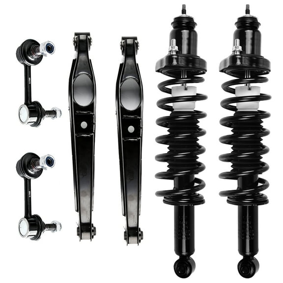 CCIYU Complete Suspension Kit Fits 07 08 09 10 11 12 for Dodge Caliber, 07 08 09 10 11 12 13 14 15 16 for Jeep Compass Includes Strut Spring Assembly, Stabilizer Bar Link, Control Arm