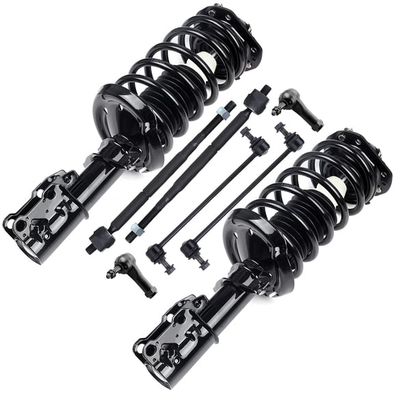 CCIYU Complete Suspension Kit Fits 08 09 for Chevrolet HHR, 07 08 for Pontiac G5, 05 06 for Pontiac Pursuit Includes Strut Spring Assembly, Tie Rod End, Stabilizer Bar Link Kit