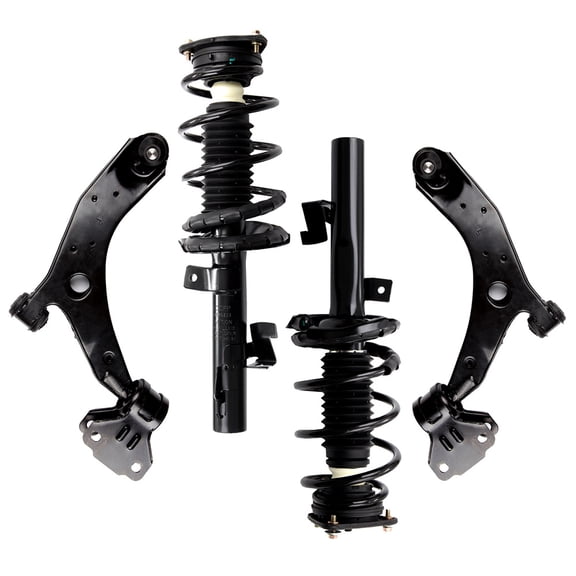 CCIYU Complete Suspension Kit Fits 10 11 12 13 for Mazda 3 Includes Strut Spring Assembly, Control Arm and Ball Joint Assembly