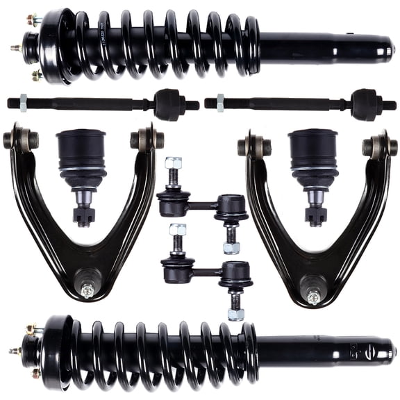 CCIYU Complete Suspension Kit Fits 197 98 99 00 01 for Honda CR-V Includes Strut Spring Assembly, Stabilizer Bar Link, Control Arm and Ball Joint Assembly, Tie Rod End, Ball Joint