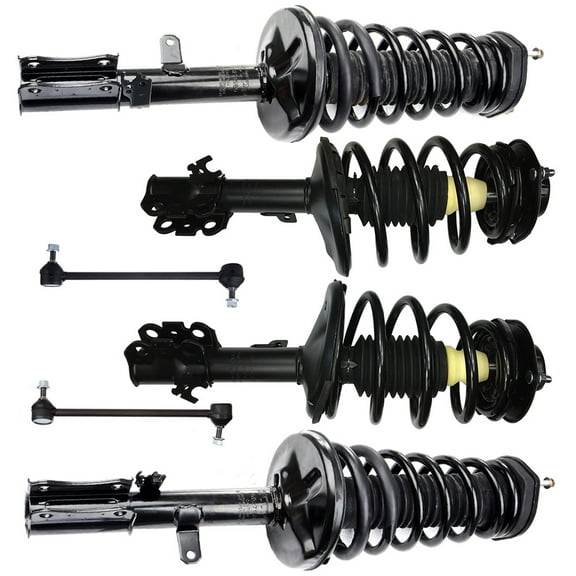 CCIYU Complete Suspension Kit Fits 1997 1998 1999 2000 2001 2002 2003 for Toyota Avalon Includes Front and Rear pair Strut Spring Assembly Stabilizer Bar Link Kit
