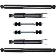 CCIYU Complete Suspension Kit Fits 1999 2000 2001 2002 2003 2004 2005 2006 for Chevrolet Silverado 1500 Includes Front shock absorber Rear shock absorber Stabilizer Bar Link Kit