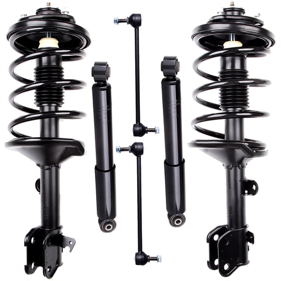 CCIYU Complete Suspension Kit Fits 1999 2000 2001 2002 2003 2004 for Honda Odyssey Includes Front Strut Spring Assembly Rear shock absorber Stabilizer Bar Link