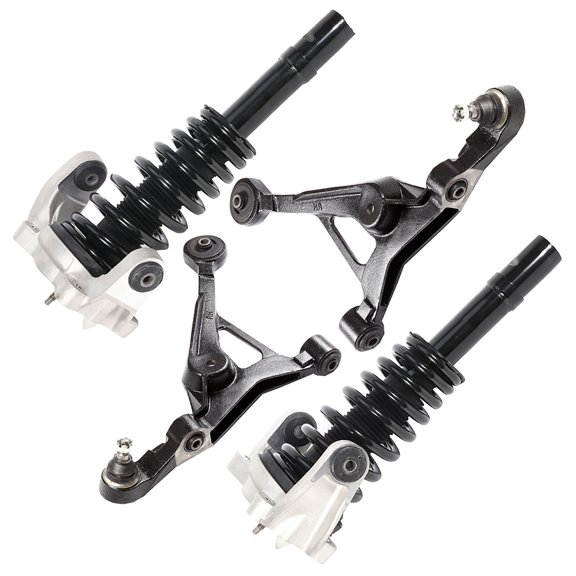 CCIYU Complete Suspension Kit Fits 1999 2000 for Chrysler Cirrus 1999 2000 2001 2002 2003 2004 2005 2006 for Chrysler Sebring Includes Front Strut Spring Assembly Control Arm And Ball Joint Assembly