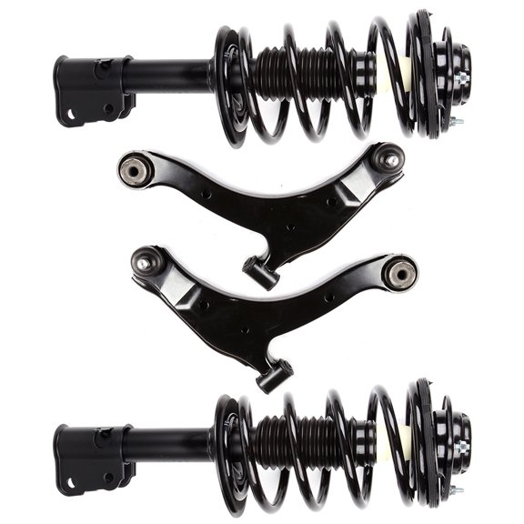 CCIYU Complete Suspension Kit Fits 2000 2001 2002 Neon, 00 01 02 03 04 05 for Dodge Neon, 2000 2001 for Plymouth Neon Includes Strut Spring Assembly, Control Arm and Ball Joint Assembly