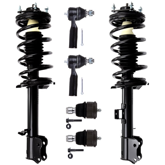 CCIYU Complete Suspension Kit Fits 2001 2002 2003 2004 2005 2006 2007 for Ford Escape Includes Front Strut Spring Assembly Ball Joint Tie Rod End