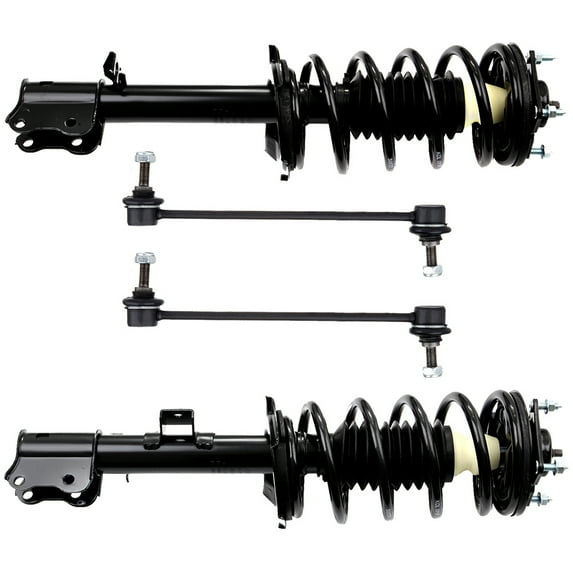 CCIYU Complete Suspension Kit Fits 2001 2002 2003 2004 for Ford Escape Includes Front Strut Spring Assembly Stabilizer Bar Link Kit