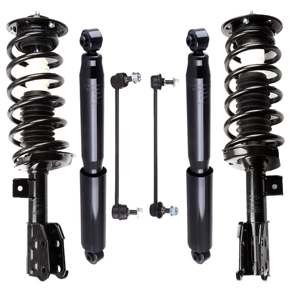 CCIYU Complete Suspension Kit Fits 2005 2006 for Chevrolet Equinox 2006 for Pontiac Torrent Includes Front Strut Spring Assembly Rear shock absorber Stabilizer Bar Link Kit