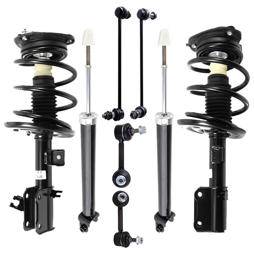 CCIYU Complete Suspension Kit Fits 2007 2008 2009 2010 2011 2012 for Nissan Altima Includes Front Strut Spring Assembly Rear shock absorber Stabilizer Bar Link